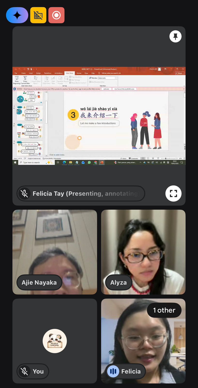 Kelas privat dewasa — belajar Mandarin bareng pasangan dan teman